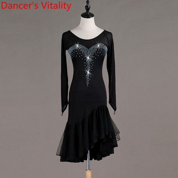 latin dance cut out splicing dress women new diamond rumba samba cha cha salsa quickstep dance competition outfits suit, Black;red
latin dance cut out splicing dress women new diamond rumba samba cha cha salsa quickstep dance competition outfits suit, Black;red