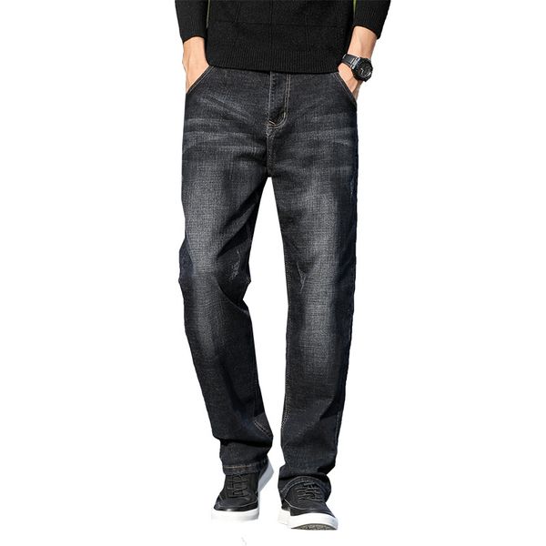 thin jeans men straight trousers male soft loose business denim smart casual pants pantalon hombre homme, Blue
thin jeans men straight trousers male soft loose business denim smart casual pants pantalon hombre homme, Blue