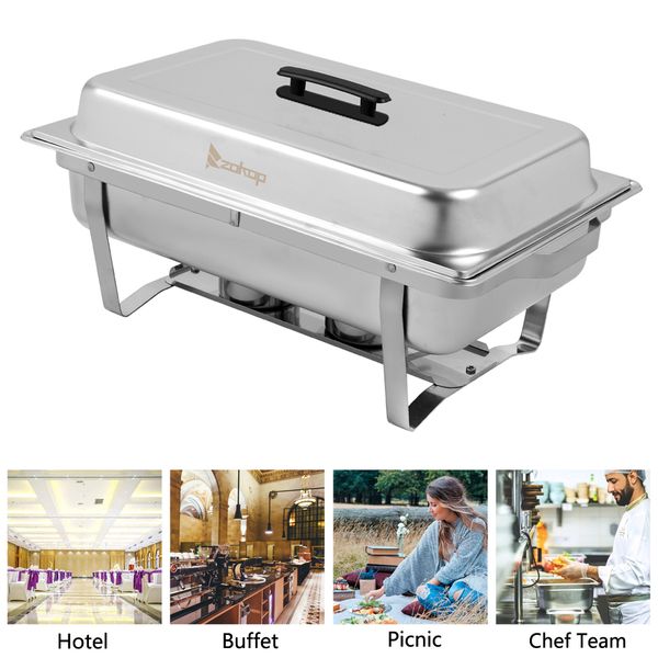 9lx2 chafing three sets of dishes tray buffet stove caterer food warmer rectangular stainless steel
9lx2 chafing three sets of dishes tray buffet stove caterer food warmer rectangular stainless steel