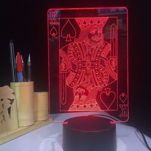 poker king 3d led lamp illusion light easter decoration flash led for table desk night light with 7 colors usb touch party decor
poker king 3d led lamp illusion light easter decoration flash led for table desk night light with 7 colors usb touch party decor