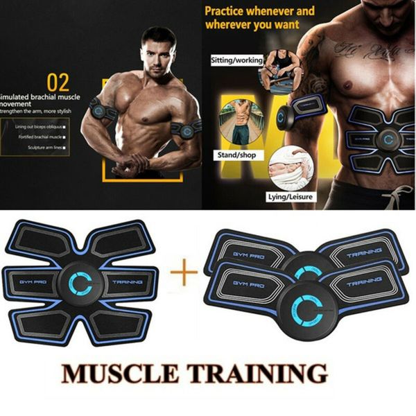 muscle training body sixpack fit set abs black electrical muscle simulation lazy fitness device slimming stickers belt, Black;brown
muscle training body sixpack fit set abs black electrical muscle simulation lazy fitness device slimming stickers belt, Black;brown