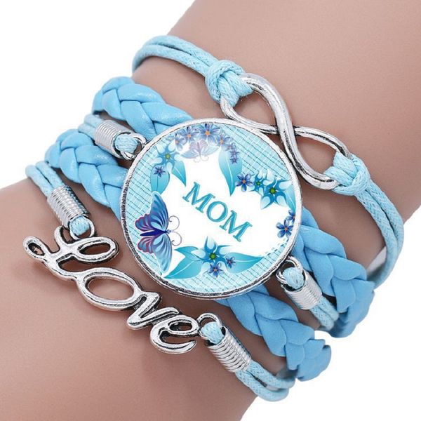 we love you mom infinity bracelet multilayer leather bracelets glass cabochon charm braided wrap bangle mother's day christmas gift jew, Golden;silver
we love you mom infinity bracelet multilayer leather bracelets glass cabochon charm braided wrap bangle mother's day christmas gift jew, Golden;silver
