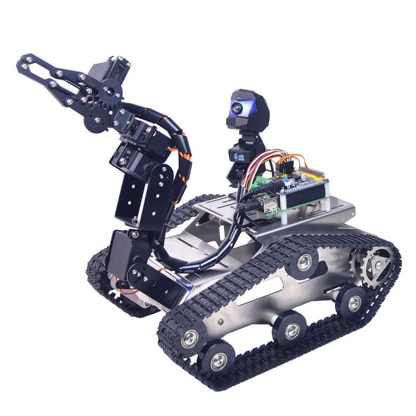 programmable th wifi fpv tank robot car kit with arm for arduino mega - line patrol obstacle avoidance version small claw
programmable th wifi fpv tank robot car kit with arm for arduino mega - line patrol obstacle avoidance version small claw