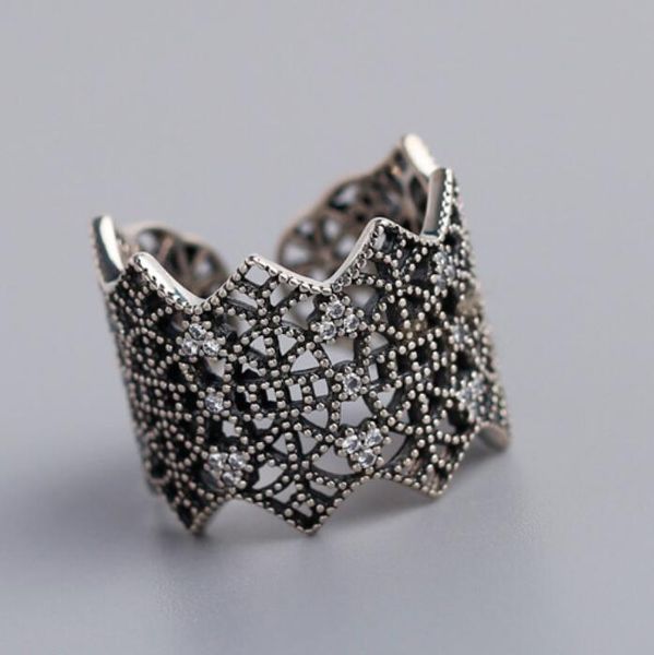 jewelry s925 sterling silver rings lace hollow out band wide open rings for women fashion, Golden;silver
jewelry s925 sterling silver rings lace hollow out band wide open rings for women fashion, Golden;silver