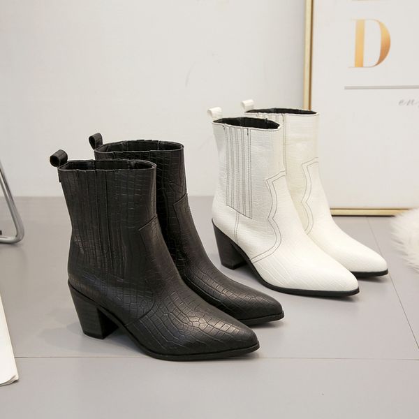 black boots pointe shoes chunky heel boots-women mid-calf booties women pointy mid calf 2019 low rubber ladies white high heel m
black boots pointe shoes chunky heel boots-women mid-calf booties women pointy mid calf 2019 low rubber ladies white high heel m