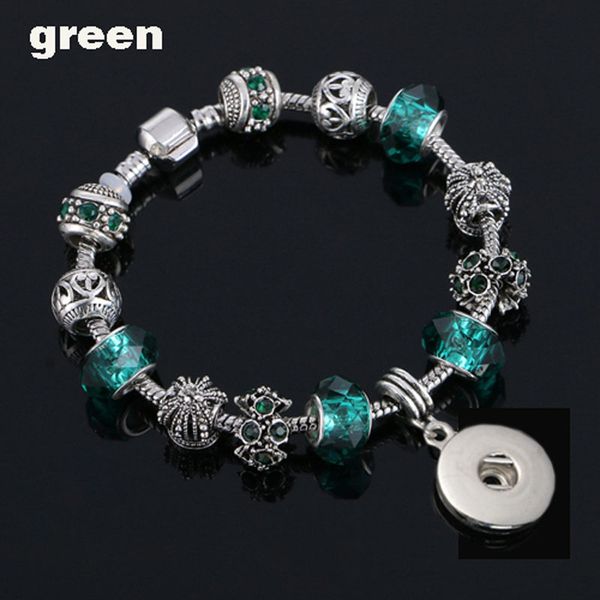 fashion crystal bead glass link bracelet 090 18mm snap button charm bangle jewelry for women teenagers gift 20cm+1cm, Golden;silver
fashion crystal bead glass link bracelet 090 18mm snap button charm bangle jewelry for women teenagers gift 20cm+1cm, Golden;silver