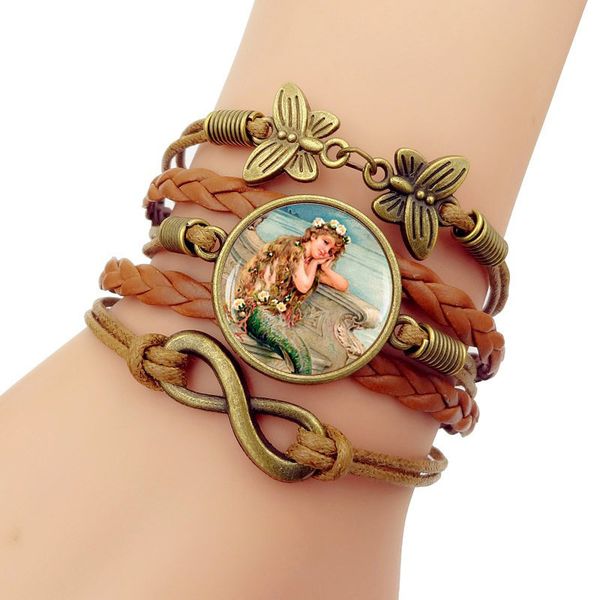 2019 new mermaid legend diy bracelets for women men vintage butterfly multilayer composite bracelets & bangles jewelry, Black
2019 new mermaid legend diy bracelets for women men vintage butterfly multilayer composite bracelets & bangles jewelry, Black