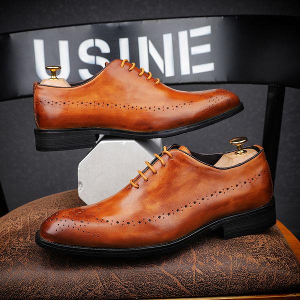 cimim мужская модельная обувь натуральная кожа высокого качества резные brogue итальянской обуви мужчин формальный бизнес свадьба большой ра, Black
cimim мужская модельная обувь натуральная кожа высокого качества резные brogue итальянской обуви мужчин формальный бизнес свадьба большой ра, Black