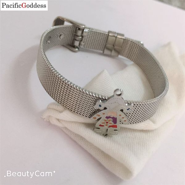 cute bear women bracelet stainless steel cool girl braided bracelets jewelry as gift, Golden;silver
cute bear women bracelet stainless steel cool girl braided bracelets jewelry as gift, Golden;silver