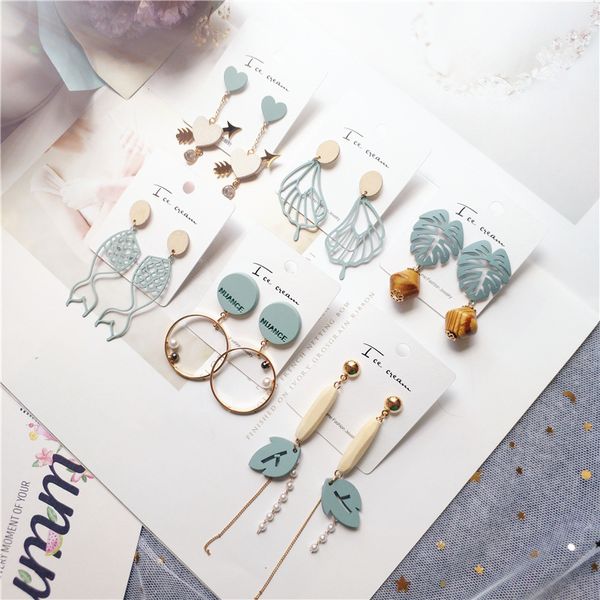 korean heart leaf geometric blue 2019 designer dangle wooden drop earrings women fashion jewelry accessoreis gift wholesale-jqc, Silver
korean heart leaf geometric blue 2019 designer dangle wooden drop earrings women fashion jewelry accessoreis gift wholesale-jqc, Silver
