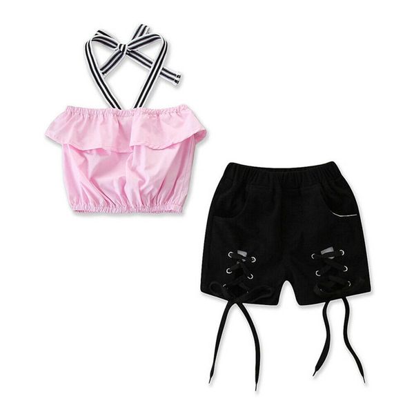 Infant Kid Baby Girl Clothes Off Shoulder Tops Ripped Shorts Pants Outfits Children Girls Pant Set
Infant Kid Baby Girl Clothes Off Shoulder Tops Ripped Shorts Pants Outfits Children Girls Pant Set