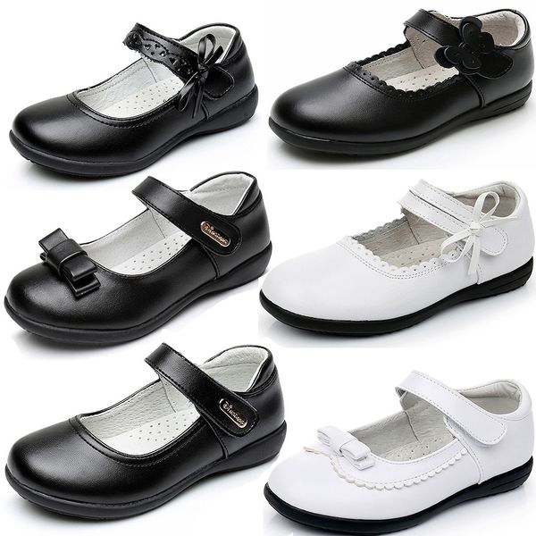 8 patterns little girls school white black butterfly knot leather shoes princess chaussure fille for girl, Black;grey
8 patterns little girls school white black butterfly knot leather shoes princess chaussure fille for girl, Black;grey