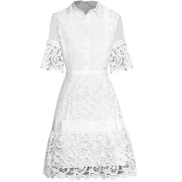 red roosarosee turn-down collar flare short sleeve hollow-out water-soluble white short dress 2020 summer women party dresses, Black;gray
red roosarosee turn-down collar flare short sleeve hollow-out water-soluble white short dress 2020 summer women party dresses, Black;gray