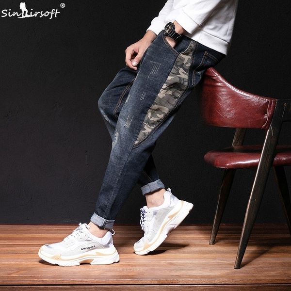 denim large size 28-42 high waist casual pencil pants camouflage spliced full length jeans patchwork trousers 2019 fashion, Blue
denim large size 28-42 high waist casual pencil pants camouflage spliced full length jeans patchwork trousers 2019 fashion, Blue