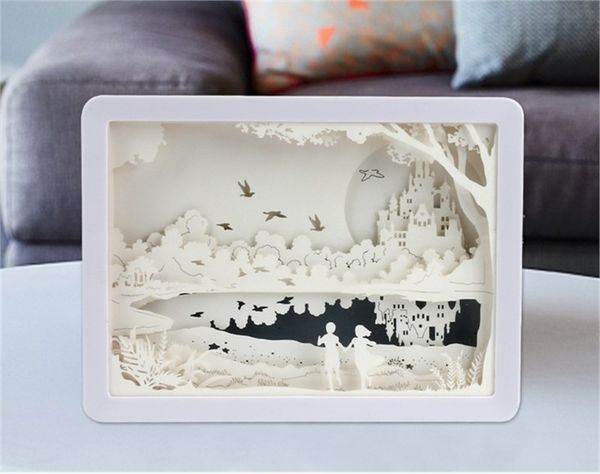 3d paper carving lighting show model building creative gradual wedding animation festival romantic gifts for men and women
3d paper carving lighting show model building creative gradual wedding animation festival romantic gifts for men and women