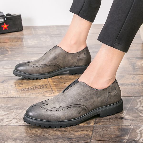 brand spring and autumn men's shoes fashion fashion simple and lightweight personality outdoor brogue shoes, Black
brand spring and autumn men's shoes fashion fashion simple and lightweight personality outdoor brogue shoes, Black