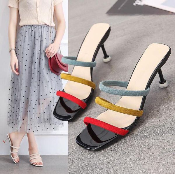 8high-heeled slippers for women slideshow mixed with color for women summer shoes for women new fashion in black beige
8high-heeled slippers for women slideshow mixed with color for women summer shoes for women new fashion in black beige