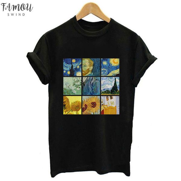 новое лето с коротким рукавом o образным вырезом женские блузки van gogh print black shirt women casual tops harajuku regular tumblr blouses, White
новое лето с коротким рукавом o образным вырезом женские блузки van gogh print black shirt women casual tops harajuku regular tumblr blouses, White