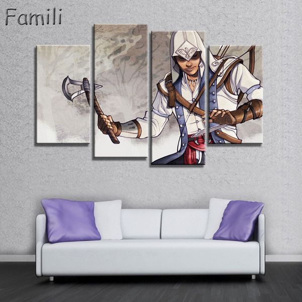 4 панель hd atfipan игровой плакат assassins creed человек картина маслом на стене искусства холст картины для гостиной hd модульные картины
4 панель hd atfipan игровой плакат assassins creed человек картина маслом на стене искусства холст картины для гостиной hd модульные картины