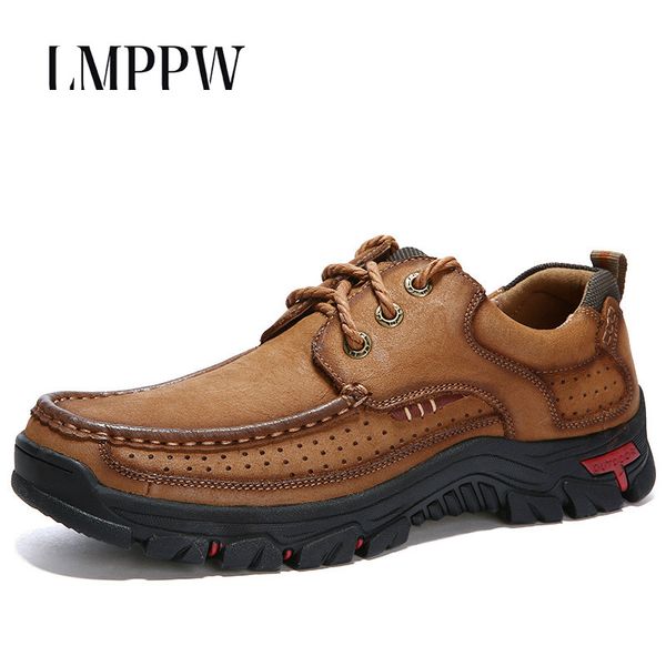 mountaineering shoes male outdoor hiking shoes 2019 new genuine leather men oxfords waterproof non-slip men sneakers, Black
mountaineering shoes male outdoor hiking shoes 2019 new genuine leather men oxfords waterproof non-slip men sneakers, Black