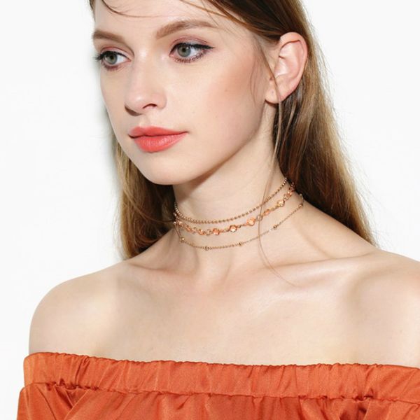 visisap simple cute wedding suit necklace for women copper beads zircon multi-layer lady necklaces girl birthday jewelry c1315, Golden;silver
visisap simple cute wedding suit necklace for women copper beads zircon multi-layer lady necklaces girl birthday jewelry c1315, Golden;silver