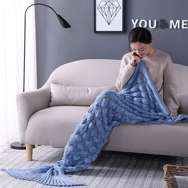 fish scale gray blue knitted mermaid tail blanket adult/child/baby mermaid blanket knit cashmere-like tv sofa
fish scale gray blue knitted mermaid tail blanket adult/child/baby mermaid blanket knit cashmere-like tv sofa