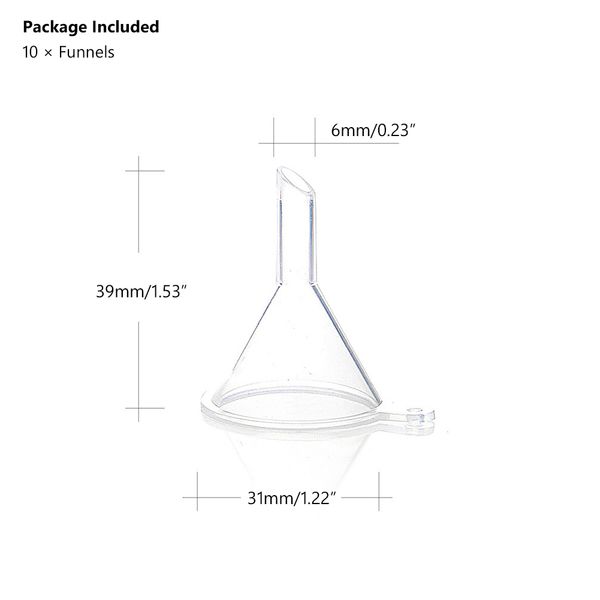 10x mini plastic funnel sand art spice powder essential oil cosmetic filling for liquid oil perfume bottle filling home travel
10x mini plastic funnel sand art spice powder essential oil cosmetic filling for liquid oil perfume bottle filling home travel