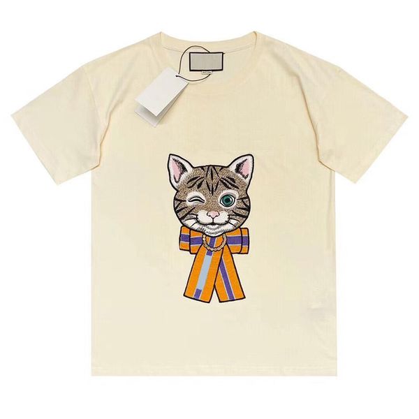 2020 luxury fashion designer europe italy sequins cat embroidery bow tshirt men women t shirt casual cotton tee top
2020 luxury fashion designer europe italy sequins cat embroidery bow tshirt men women t shirt casual cotton tee top