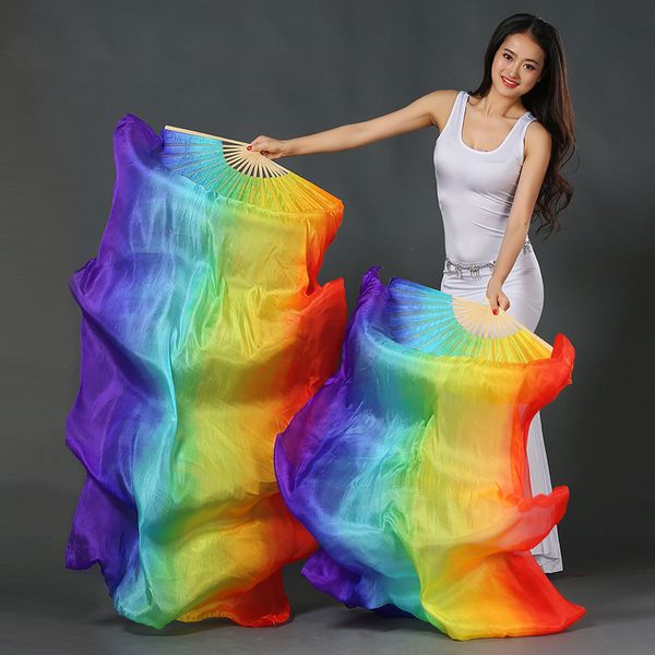 2018 new 100% silk stage performance props dance silk fans 180cm vertical colors belly dance veils fans (2 pieces included, Black;red
2018 new 100% silk stage performance props dance silk fans 180cm vertical colors belly dance veils fans (2 pieces included, Black;red