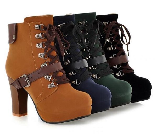 vintage buckle platform martin booties lace up chunky heel ankle boots for women high heels shoes bigger size43 r150, Black
vintage buckle platform martin booties lace up chunky heel ankle boots for women high heels shoes bigger size43 r150, Black