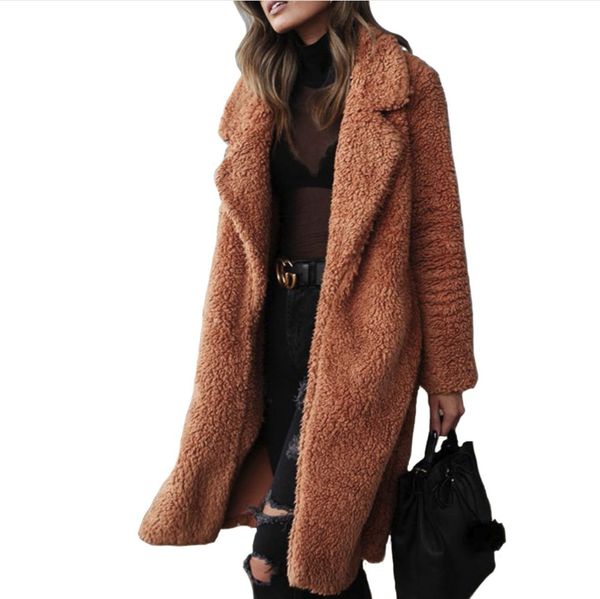 autumn and winter wish europe and the united states explosion models long-sleeved lapel women plush shirt long coat, Black
autumn and winter wish europe and the united states explosion models long-sleeved lapel women plush shirt long coat, Black