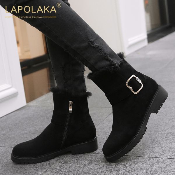 lapolaka brand new 2020 plus size 30-43 zip up concise shoes woman snow boots lady footwear casual winter boots women, Black
lapolaka brand new 2020 plus size 30-43 zip up concise shoes woman snow boots lady footwear casual winter boots women, Black
