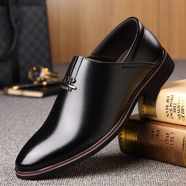 men's classic business shoes dress men's shoes casual england soft bottom pointed breathable, wear-resistant, Black
men's classic business shoes dress men's shoes casual england soft bottom pointed breathable, wear-resistant, Black