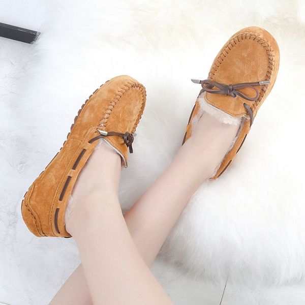 dumoo2019 shoes women winter wool fur basic flats 100% genuine leather loafers slip on women's flats warm plush winter shoes bow, Black
dumoo2019 shoes women winter wool fur basic flats 100% genuine leather loafers slip on women's flats warm plush winter shoes bow, Black