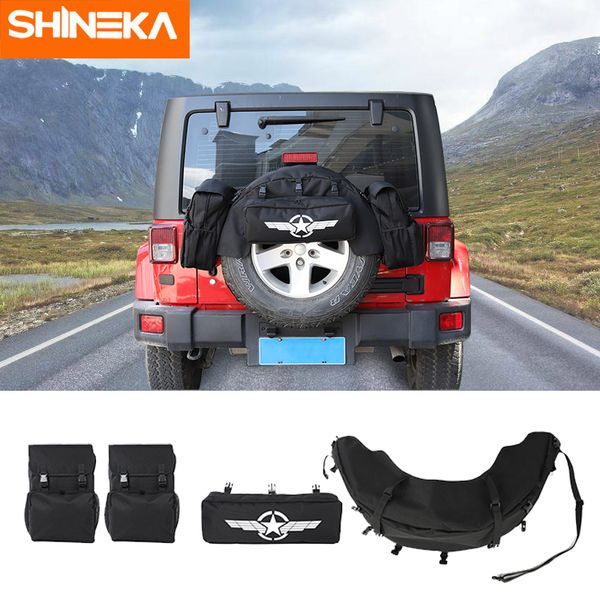 shineka stowing tidying for wrangler jk tj jl yj cj spare tire bag multi functional outdoor storage rear trunk bag
shineka stowing tidying for wrangler jk tj jl yj cj spare tire bag multi functional outdoor storage rear trunk bag