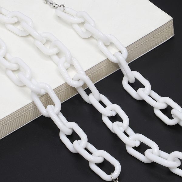 70cm white black wide acrylic sunglasses chain for women men eyeglass chains reading eyewears cord holder neck strap lanyard, Silver
70cm white black wide acrylic sunglasses chain for women men eyeglass chains reading eyewears cord holder neck strap lanyard, Silver