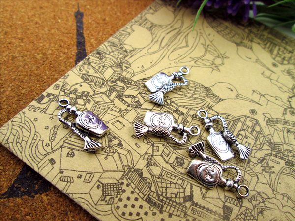 120pcs perfume charms antiqued silver tone perfume charm pendants 20x10mm, Bronze;silver
120pcs perfume charms antiqued silver tone perfume charm pendants 20x10mm, Bronze;silver