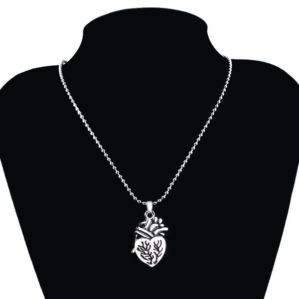 pendant necklaces anatomical organ heart pendants charms for women love choker jewelry accessories set, Silver
pendant necklaces anatomical organ heart pendants charms for women love choker jewelry accessories set, Silver