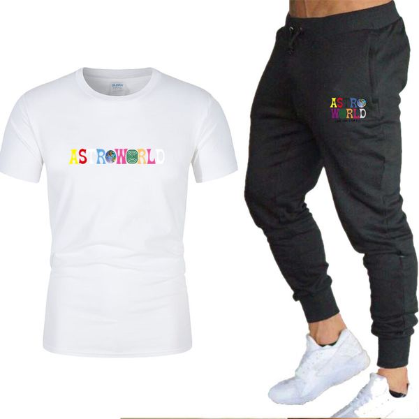 men's sports suit men and women short-sleeved t-shirt + trousers sportswear cotton fashion astroworld hoodie letter clothing, Gray
men's sports suit men and women short-sleeved t-shirt + trousers sportswear cotton fashion astroworld hoodie letter clothing, Gray