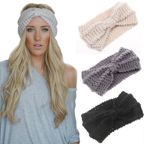 ruoshui warmer knitting headband for women elastic solid turban female hair accessories headwrap crochet hair bow 
ruoshui warmer knitting headband for women elastic solid turban female hair accessories headwrap crochet hair bow