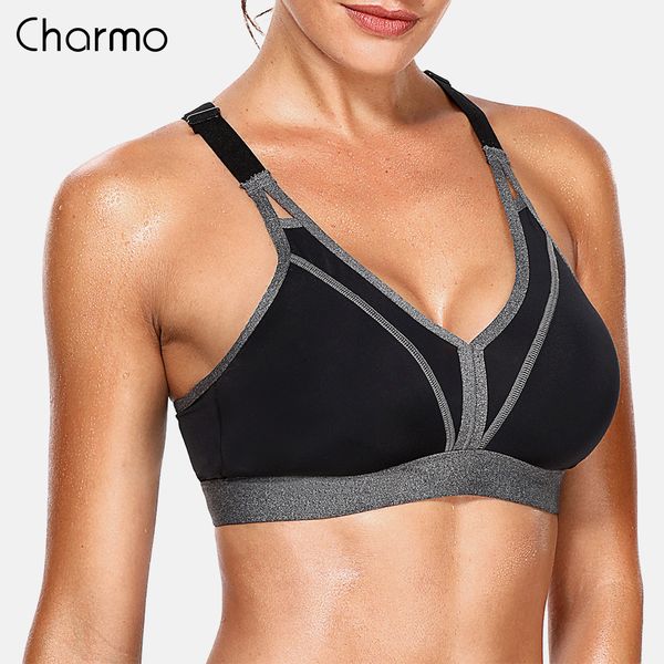 charmo women sports bra high impact support backcross yoga bra running workout underwear professional fitness sports top, White;black
charmo women sports bra high impact support backcross yoga bra running workout underwear professional fitness sports top, White;black