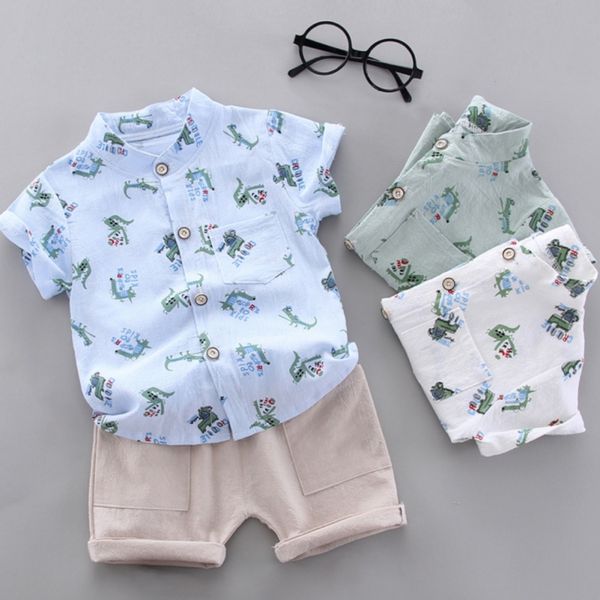 новые летние дети детские мальчики с коротким рукавом одежда мультфильм динозавр шаблон блузка + шорты повседневные наряды набор 6м-4т, White
новые летние дети детские мальчики с коротким рукавом одежда мультфильм динозавр шаблон блузка + шорты повседневные наряды набор 6м-4т, White