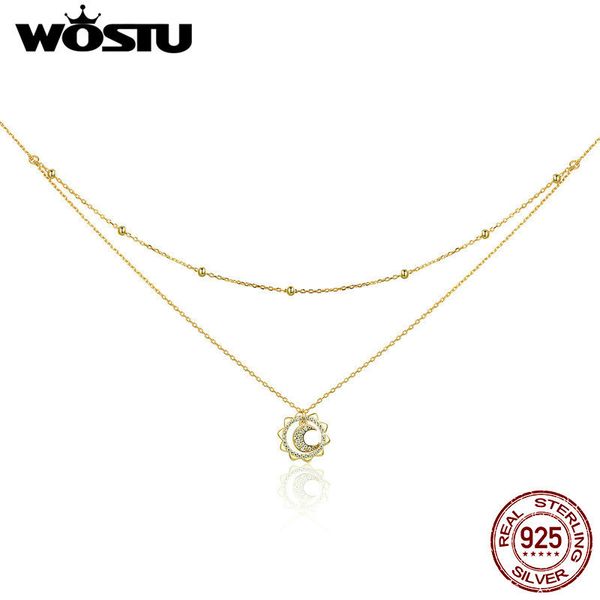 wostu 100% 925 sterling silver & gold color moon in sun pendant necklace for women birthday jewelry fashion gift cqn305
wostu 100% 925 sterling silver & gold color moon in sun pendant necklace for women birthday jewelry fashion gift cqn305