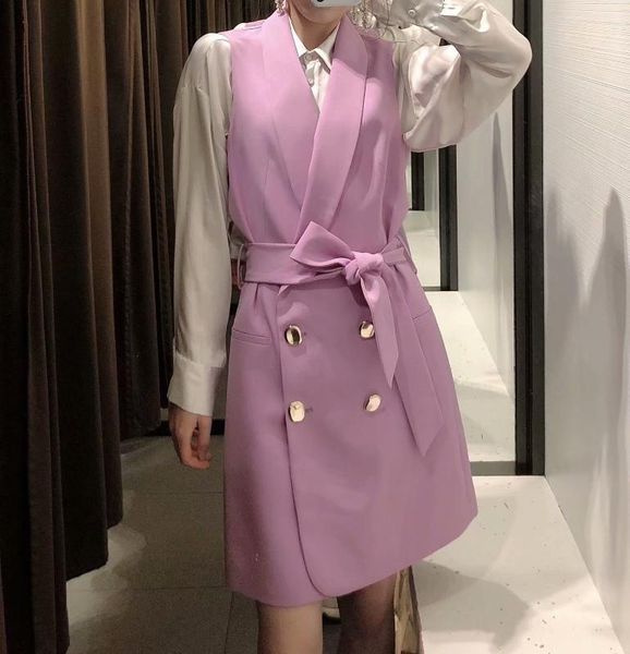 v-neck 2020 sashes women's vest coat solid long office sleeveless blazer jacket outwear female waistcoat, Black;white
v-neck 2020 sashes women's vest coat solid long office sleeveless blazer jacket outwear female waistcoat, Black;white