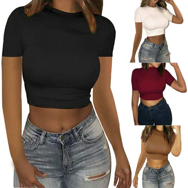 casual streetwear solid slim t-shirt short sleeve tee shirt o-neck tight short shirt cotton t-shirt for women, White
casual streetwear solid slim t-shirt short sleeve tee shirt o-neck tight short shirt cotton t-shirt for women, White