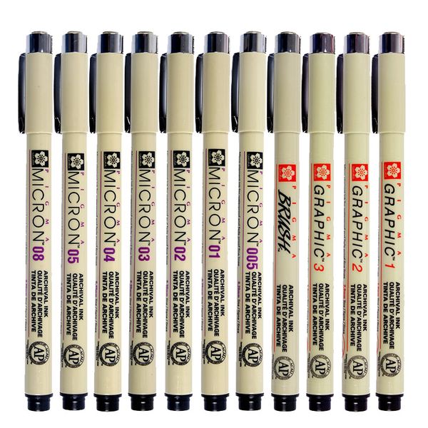 japanese sakura pigma micron fineliner pen needle tip drawing pen black brush marker waterproof alcohol ink architecture
japanese sakura pigma micron fineliner pen needle tip drawing pen black brush marker waterproof alcohol ink architecture
