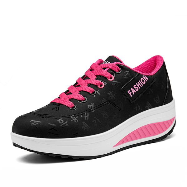 women's autumn sneakers woman lace up casual breathable vulcanized ladies flat platform women comfortable flats female new 2019, Black
women's autumn sneakers woman lace up casual breathable vulcanized ladies flat platform women comfortable flats female new 2019, Black