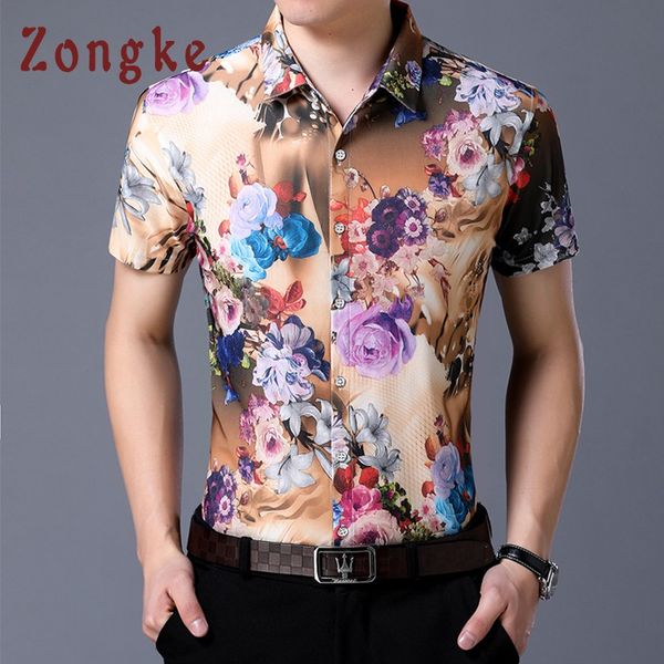 zongke floral hawaiian shirt men short sleeve cotton casual hawaiian shirt men red flower social hawaii shirts for 2019, White;black
zongke floral hawaiian shirt men short sleeve cotton casual hawaiian shirt men red flower social hawaii shirts for 2019, White;black