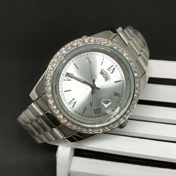 diamond watch relogio clock master double calendar automatic date luxury fashion men steel belt sports quartz clock men's watch, Slivery;brown
diamond watch relogio clock master double calendar automatic date luxury fashion men steel belt sports quartz clock men's watch, Slivery;brown