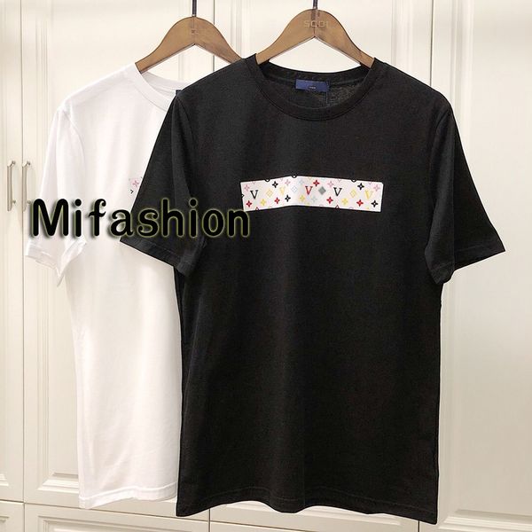 Spring Summer 2019 Luxury Europe Paris Box Logo Colorful Print High Quality Tshirt Fashion Men Women T Shirt Casual Cotton Tee Top
Spring Summer 2019 Luxury Europe Paris Box Logo Colorful Print High Quality Tshirt Fashion Men Women T Shirt Casual Cotton Tee Top
